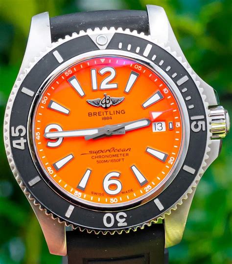 breitling superocean orange replica|breitling superocean chrono.